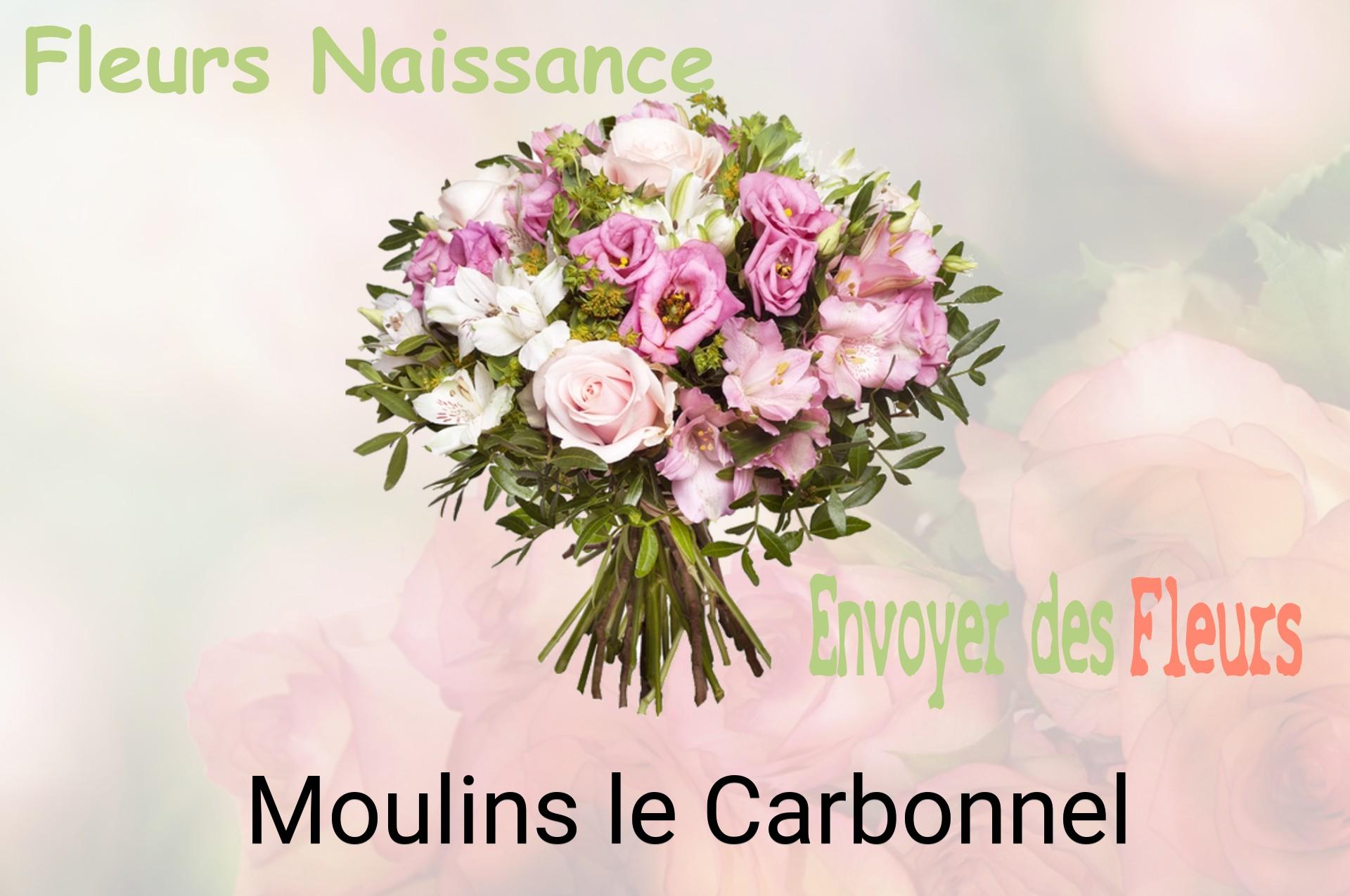 Bouquet de fleurs de naissance livré à Moulins-le-Carbonnel